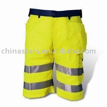 100%polyester high visibility reflective safety pants